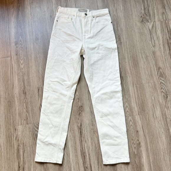 Everlane The Cheeky Straight Jean in Bone Size 26 NWT - Picture 3 of 9